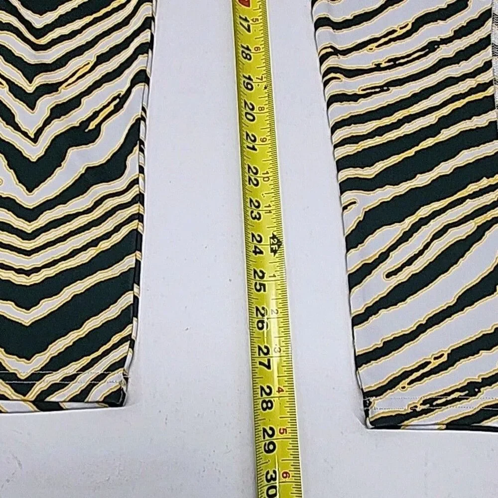 Majestic Leggings Greenbay Packers Leopard Print Zubaz Women Sz XL NFL Football